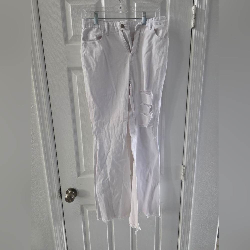 White Flare & Wide Leg Jeans
